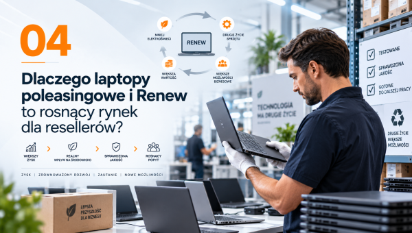 Dlaczego laptopy poleasingowe i Renew to rosnący rynek dla resellerów?